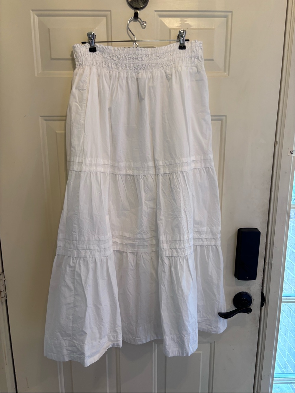 Quince White Tiered Boho Chic Maxi Skirt - Picture 3 of 5